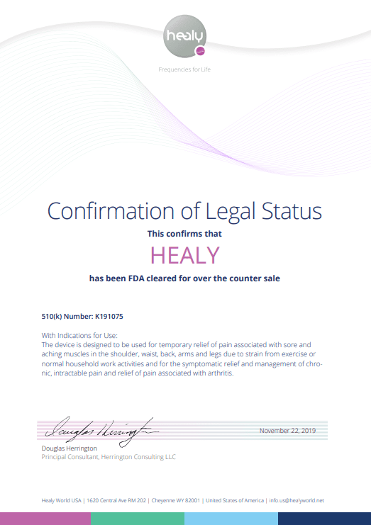 healy certificate